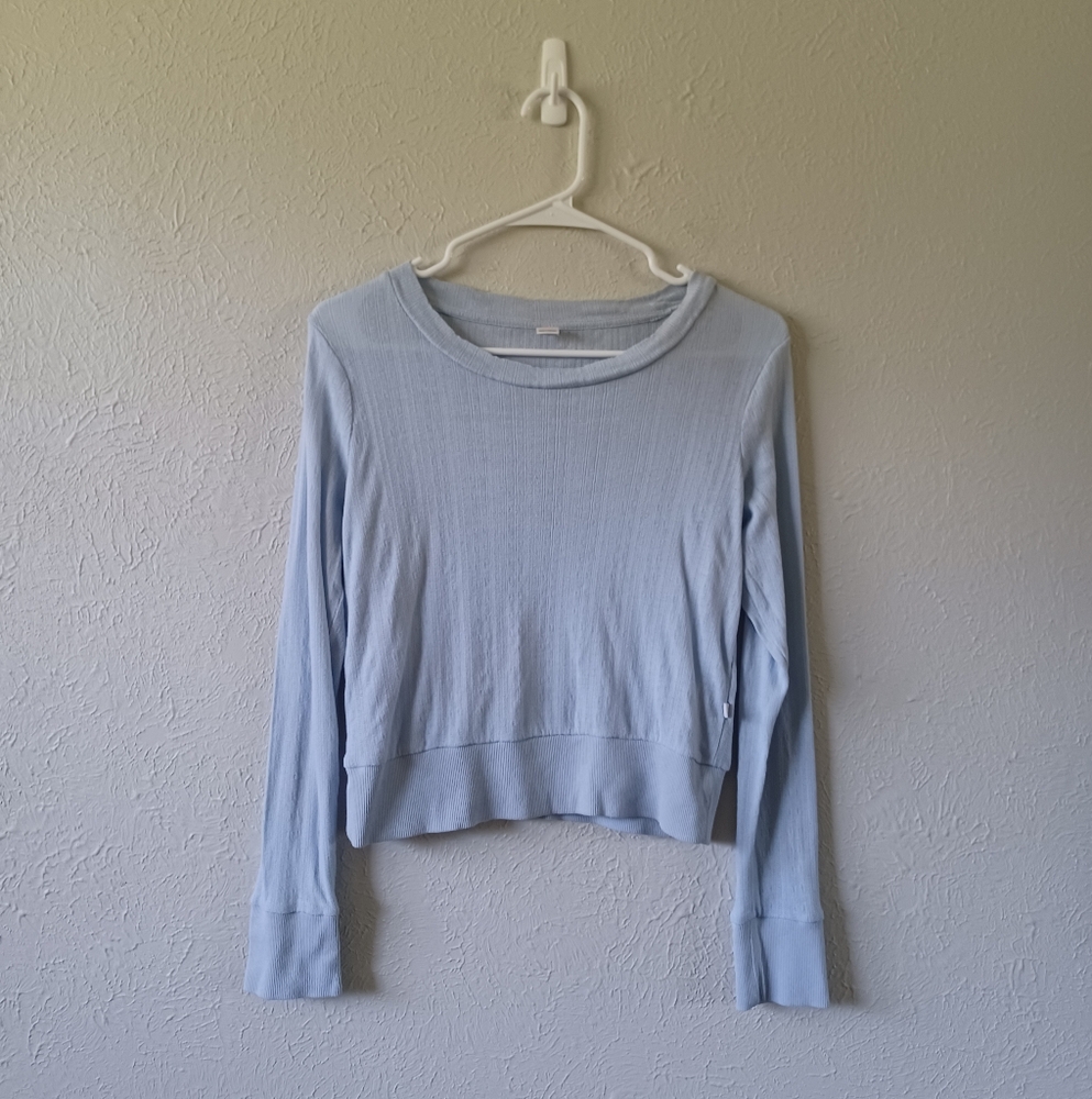 Light Blue Long Sleeve Top Old Navy Only - Picture 2 of 11